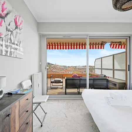 'l'alicante Proche' Gare, Terrasse, Vue Appartamento Mentone